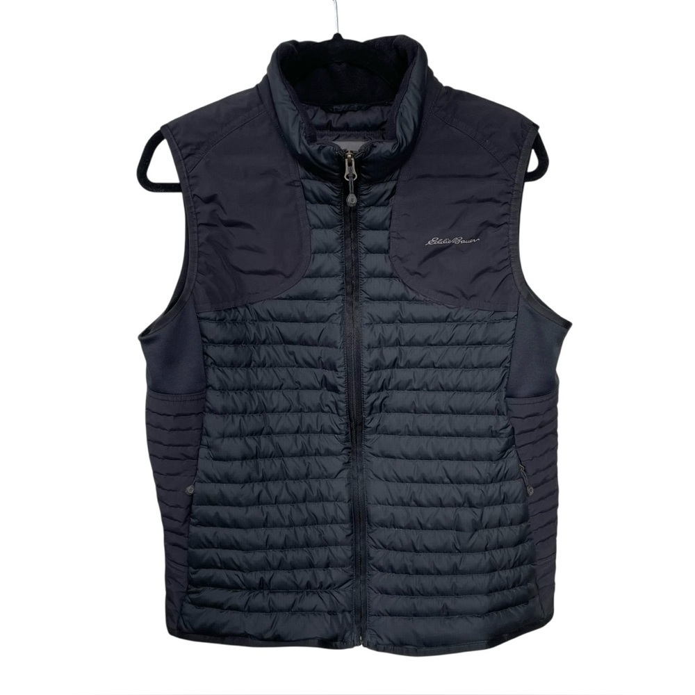 Eddie Bauer Women's Black Goose Down Vest Large